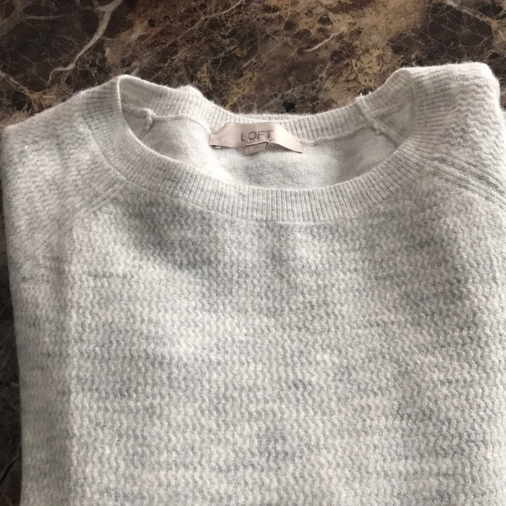 LOFT by Ann Taylor Grey Sweater NWOT